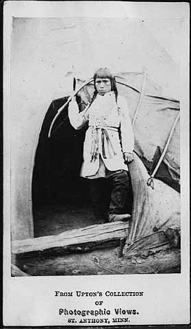 Dakota boy at Fort Snelling